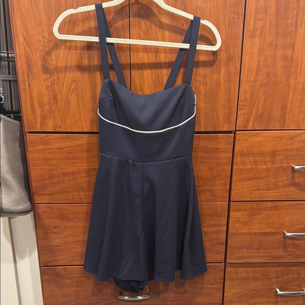 Navy Blue Strappy Dress